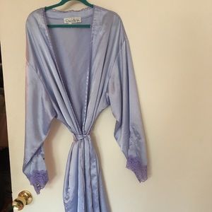 Purple silk robe